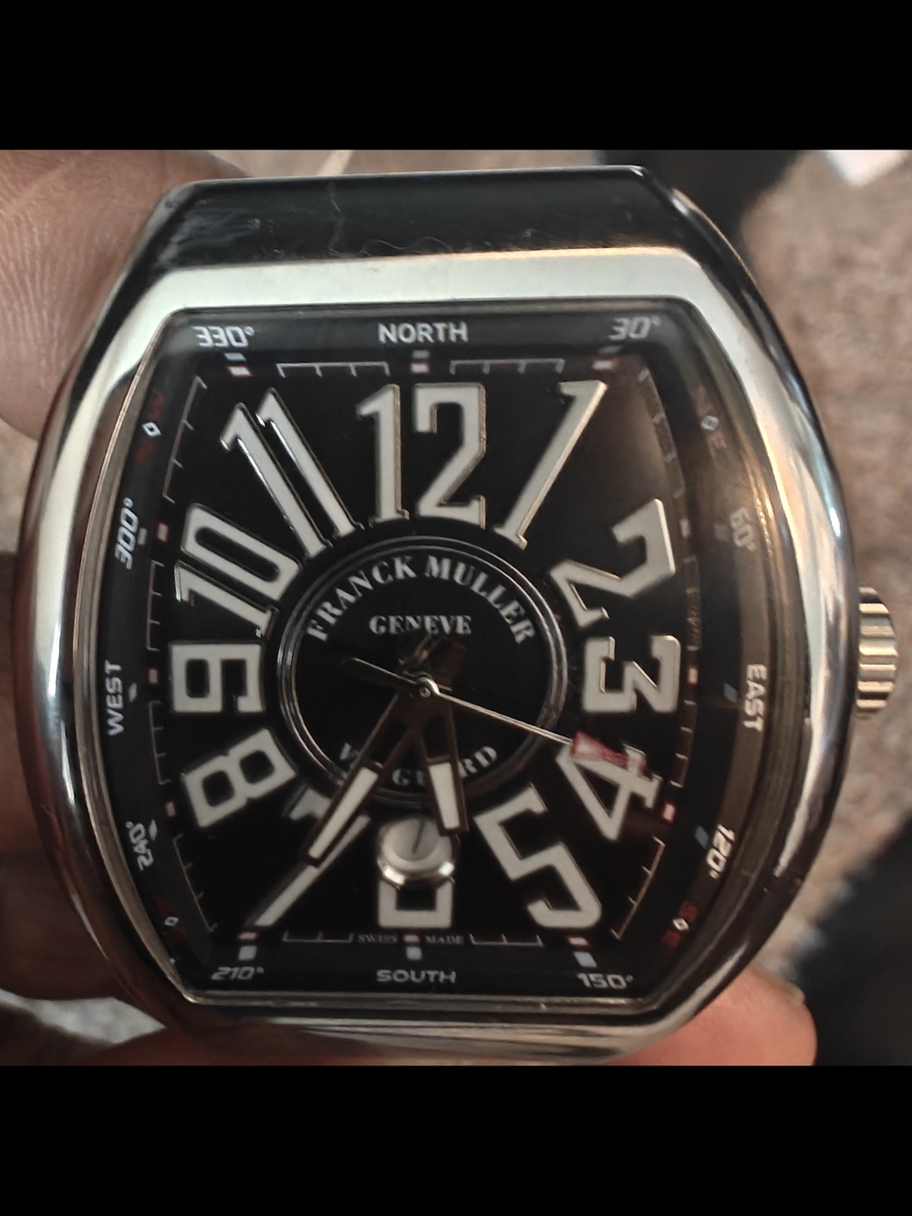 Automatic Movement Swiss Black Dial Men's Luxury Watch FranckMuller Style Rep